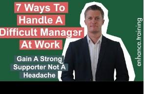 Handle a Difficult Manager At Work